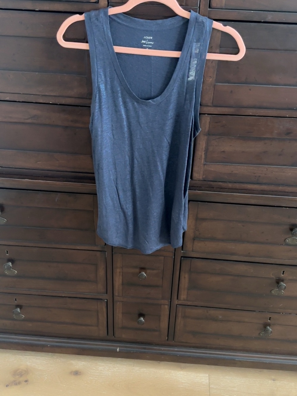 J. Crew Navy Scoop Neck Tank